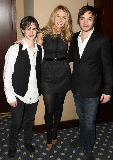 Gossip Girl stars Blake Lively Ed Westwick and Connor Paolo