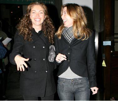 Ellen Pompeo and Rebecca Gayheart the wife of fellow Grey's Anatomy costar