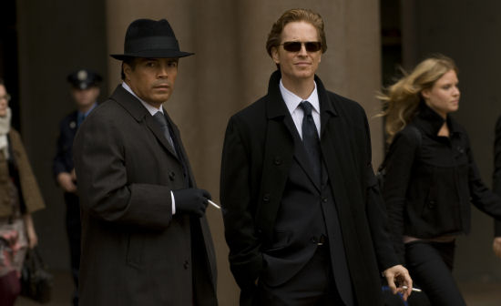 Eric Stoltz and Esai Morales star in Caprica It's set decades before the