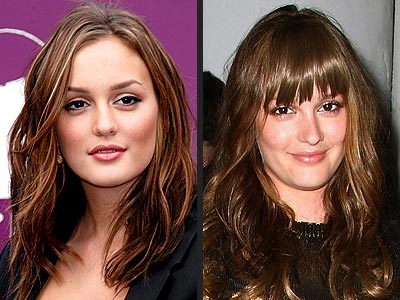 Which hairstyle do you like more? Tell us below  Leighton Meester Bangs
