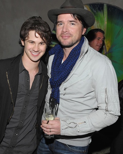 Matthew Settle and Connor Paolo at the premiere of Penn Badgley's new movie