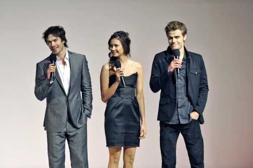 Paul Wesley Nina Dobrev and Ian Somerhalder