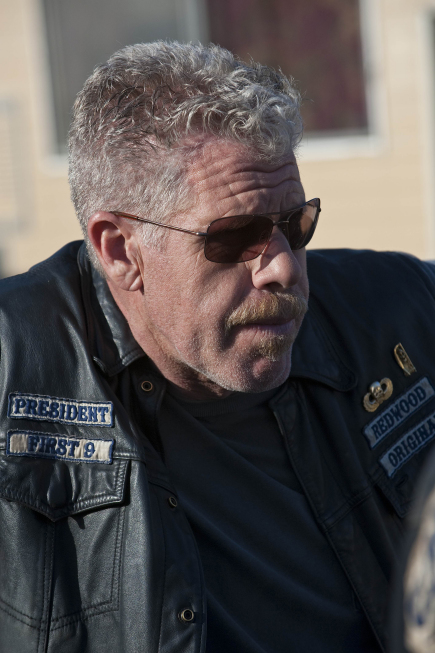 A shot from the third season premiere of Sons of Anarchy