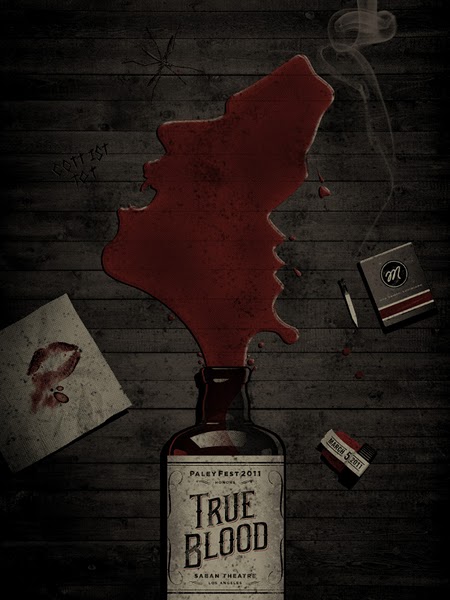 true blood poster. true blood poster season 2.